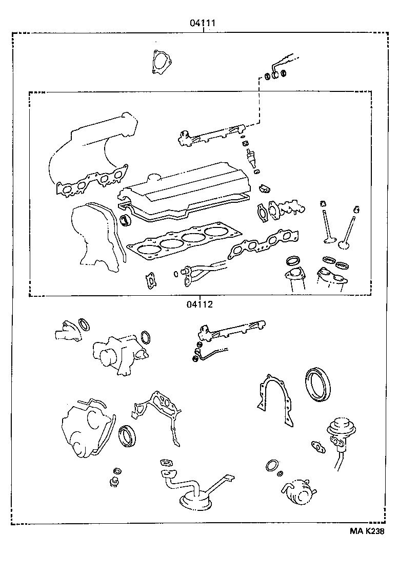  CAMRY JPP SED |  ENGINE OVERHAUL GASKET KIT
