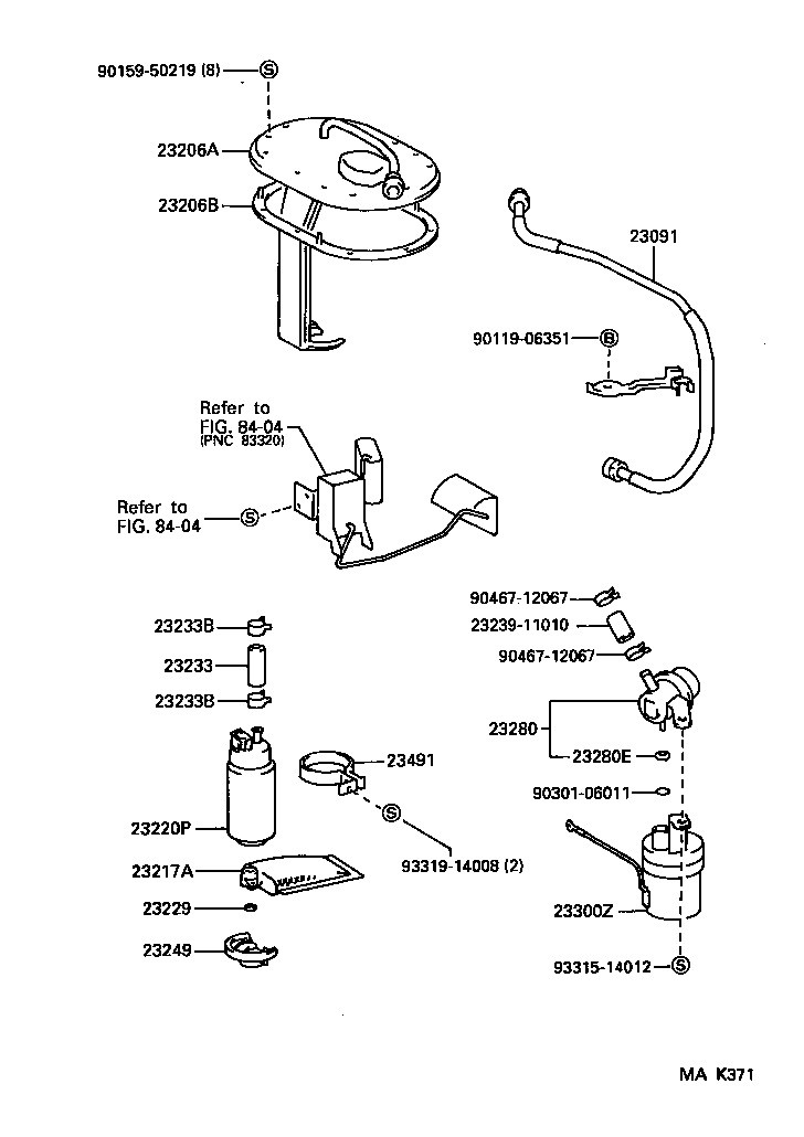  AVALON |  FUEL INJECTION SYSTEM