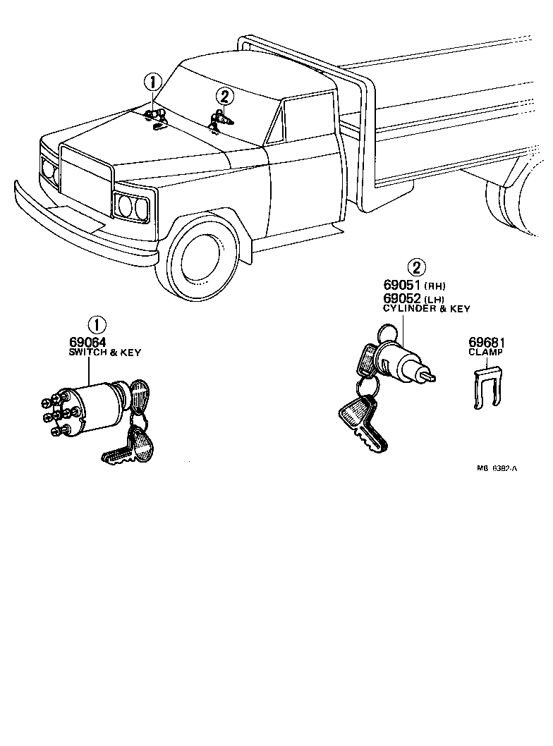  HEAVY DUTY TRUCK |  LOCK CYLINDER SET