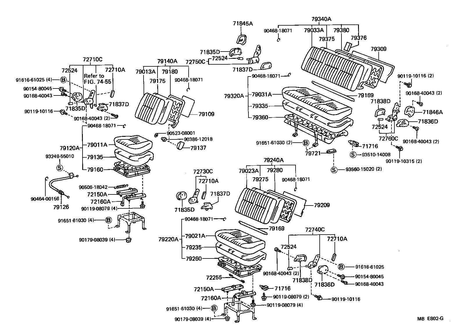  HIACE VAN COMUTER |  SEAT SEAT TRACK