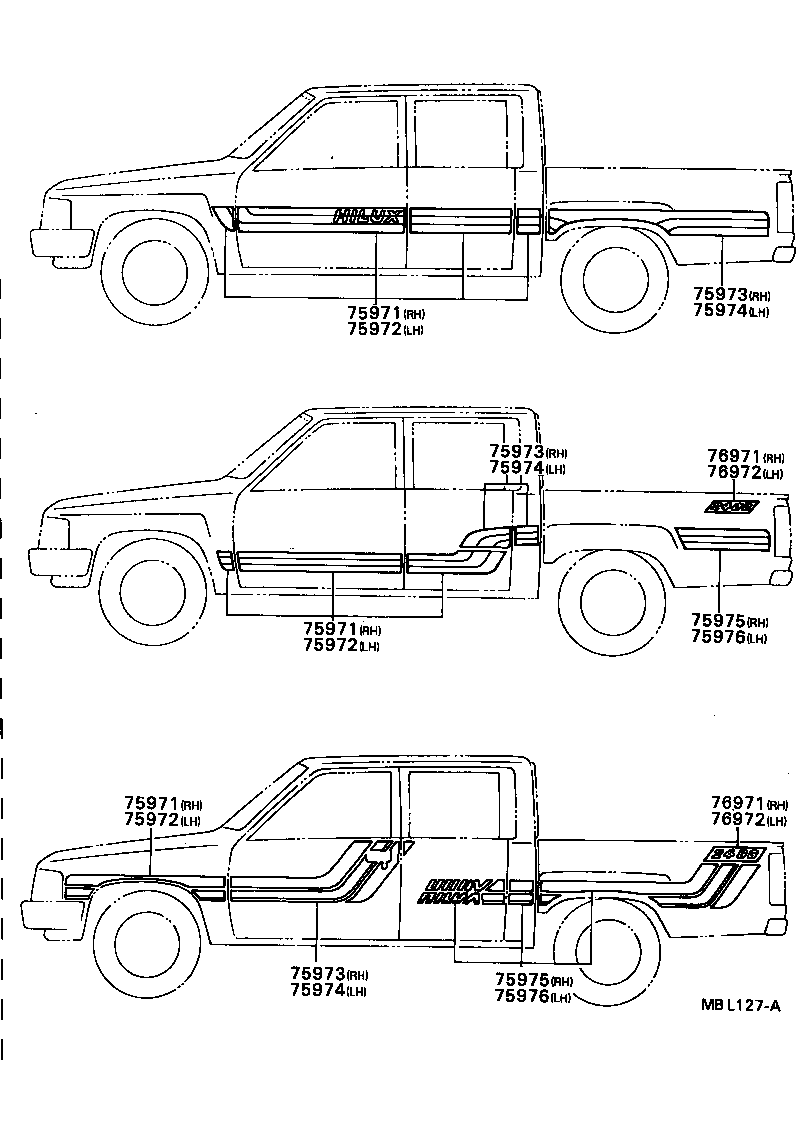  HILUX |  BODY STRIPE