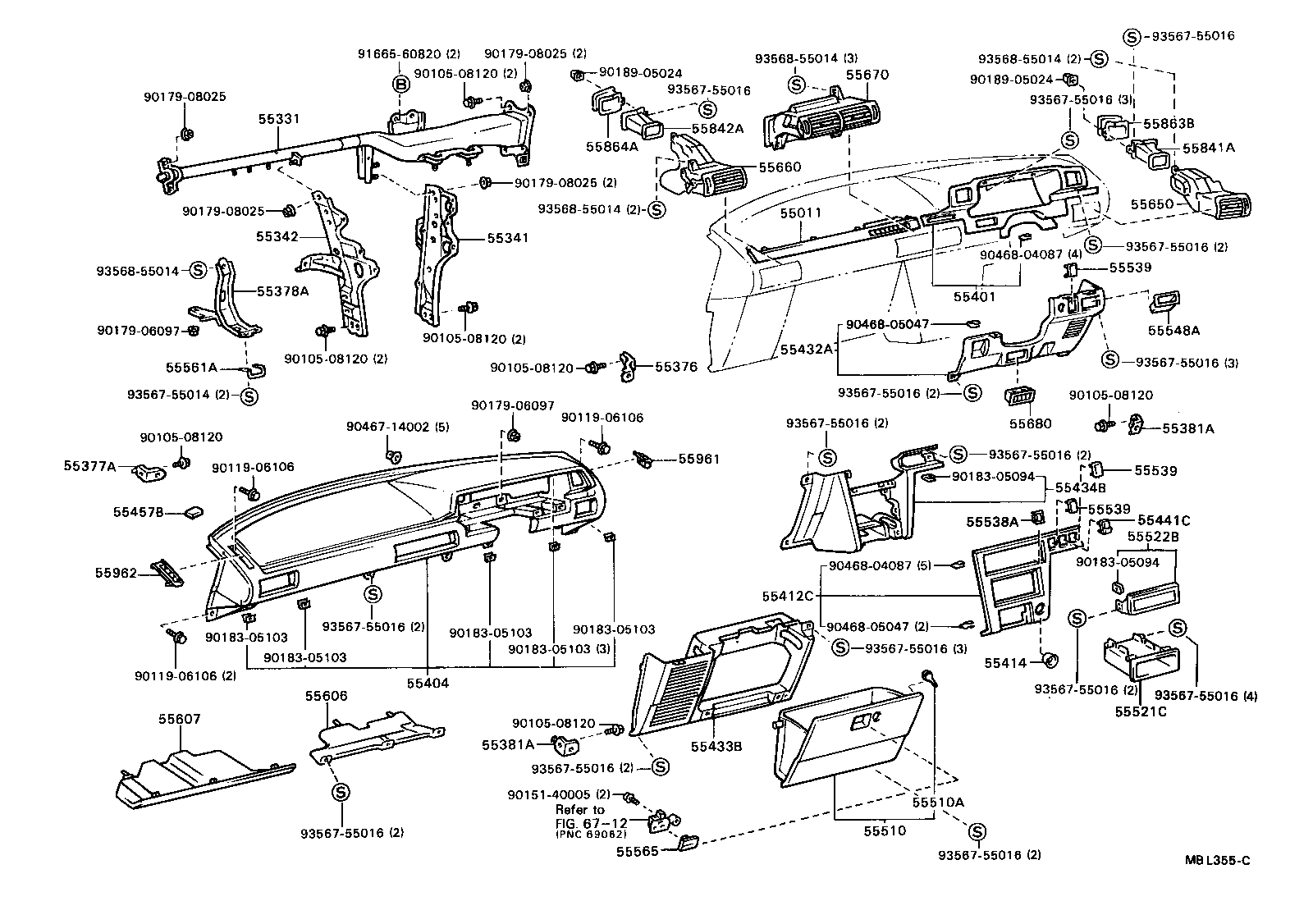  CAMRY |  INSTRUMENT PANEL GLOVE COMPARTMENT