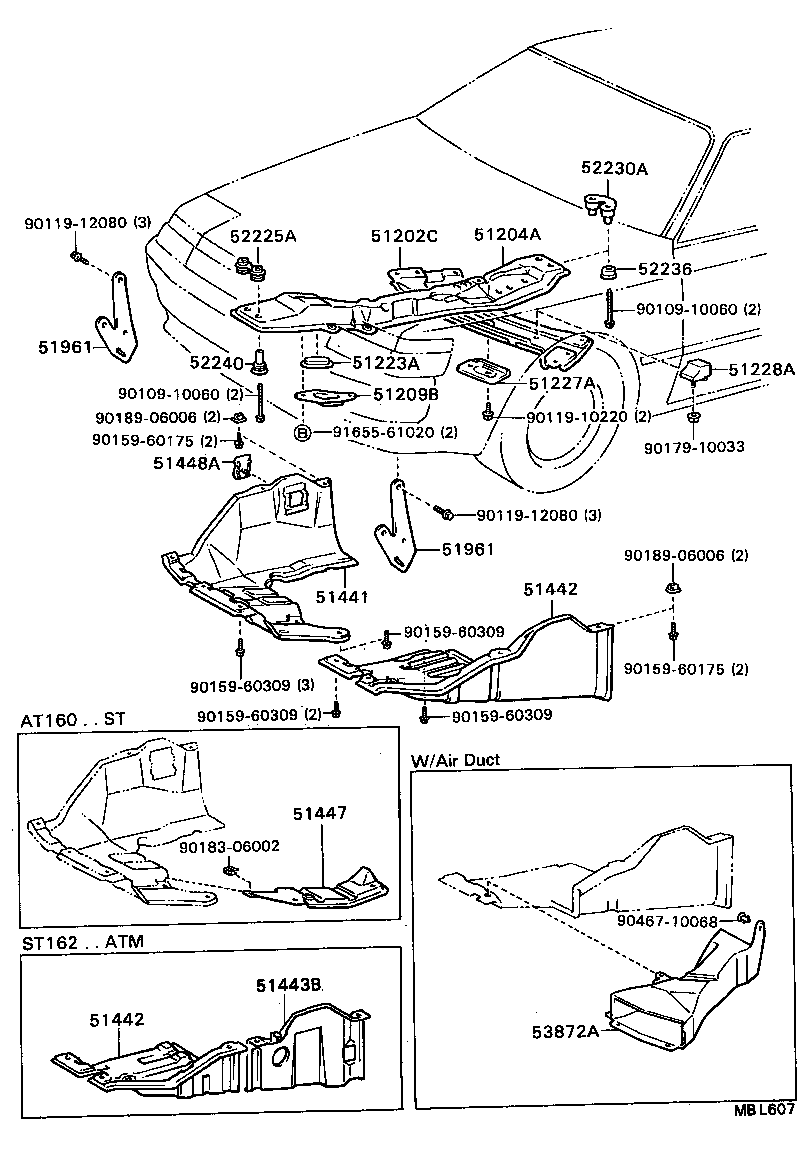  CELICA |  SUSPENSION CROSSMEMBER UNDER COVER