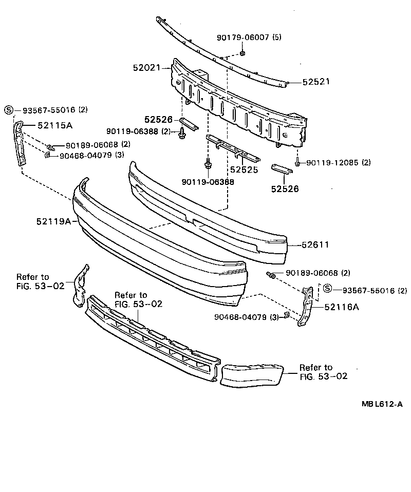  CELICA |  FRONT BUMPER BUMPER STAY