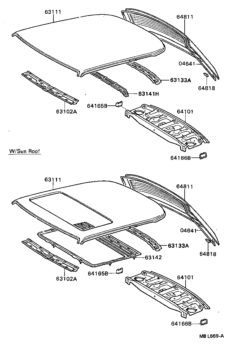  CELICA |  ROOF PANEL BACK WINDOW GLASS
