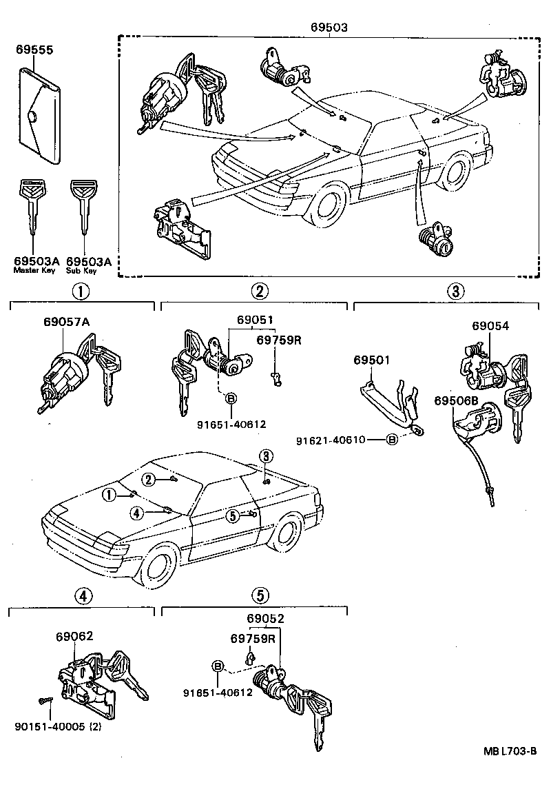  CELICA |  LOCK CYLINDER SET