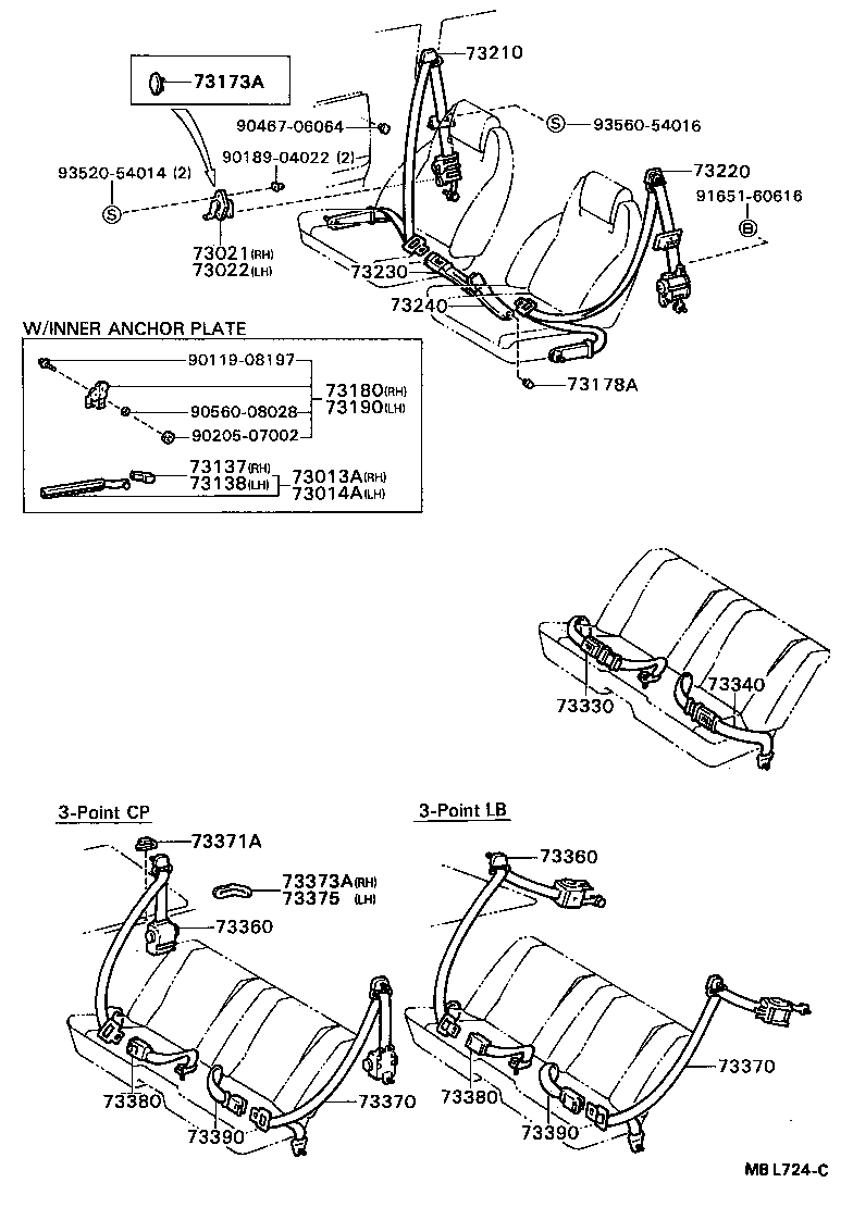  CELICA |  SEAT BELT CHILD RESTRAINT SEAT