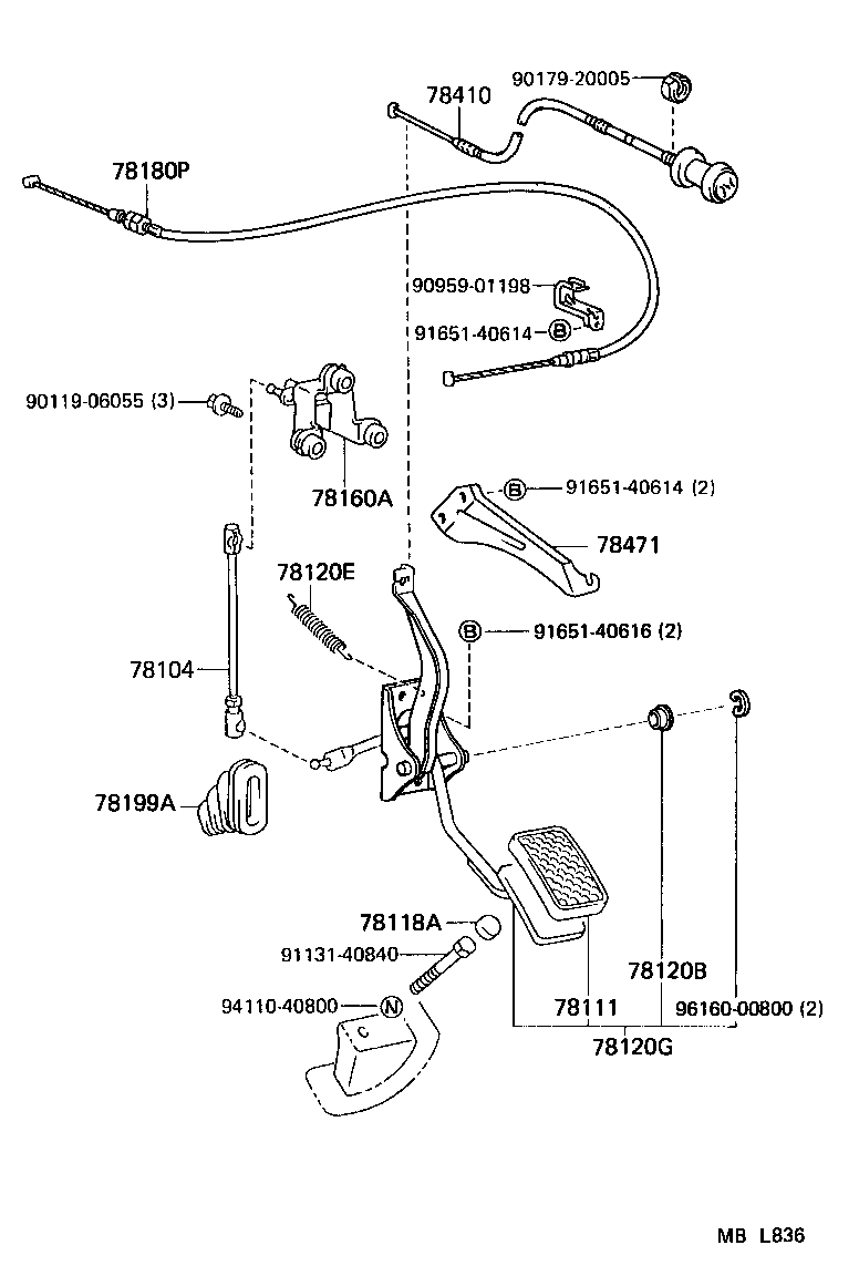  LAND CRUISER 60 |  ACCELERATOR LINK