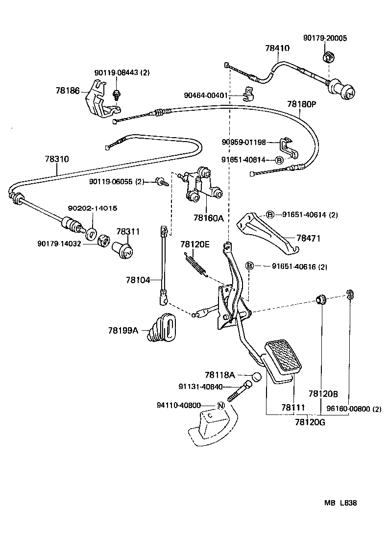  LAND CRUISER 60 |  ACCELERATOR LINK