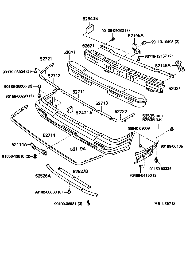  CROWN |  FRONT BUMPER BUMPER STAY