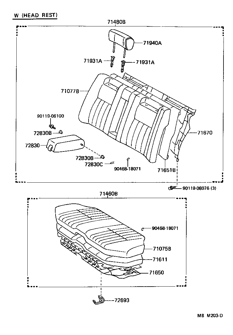  CROWN |  REAR SEAT SEAT TRACK