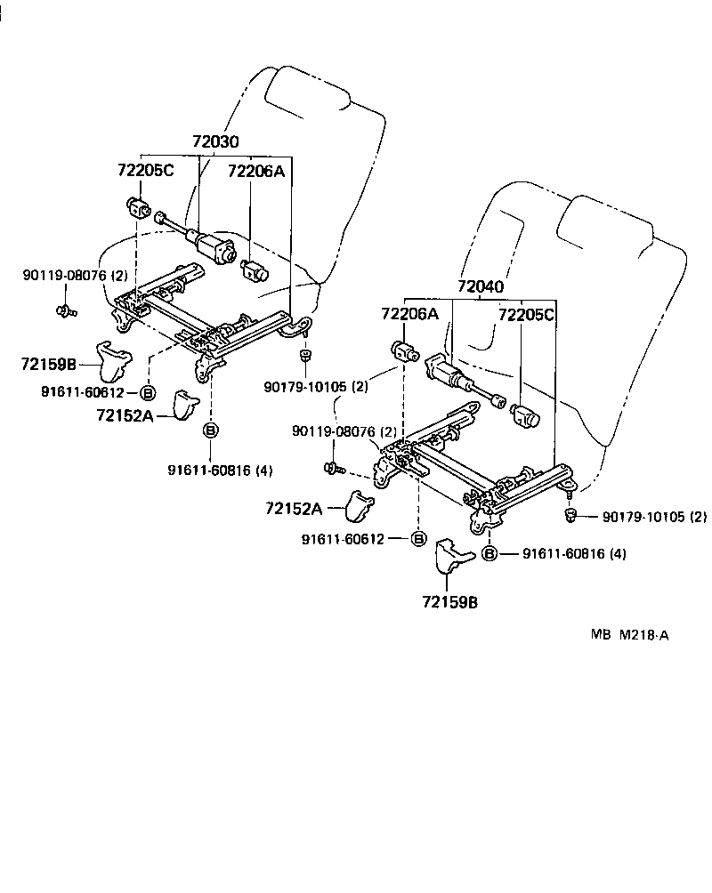  CROWN |  REAR SEAT SEAT TRACK