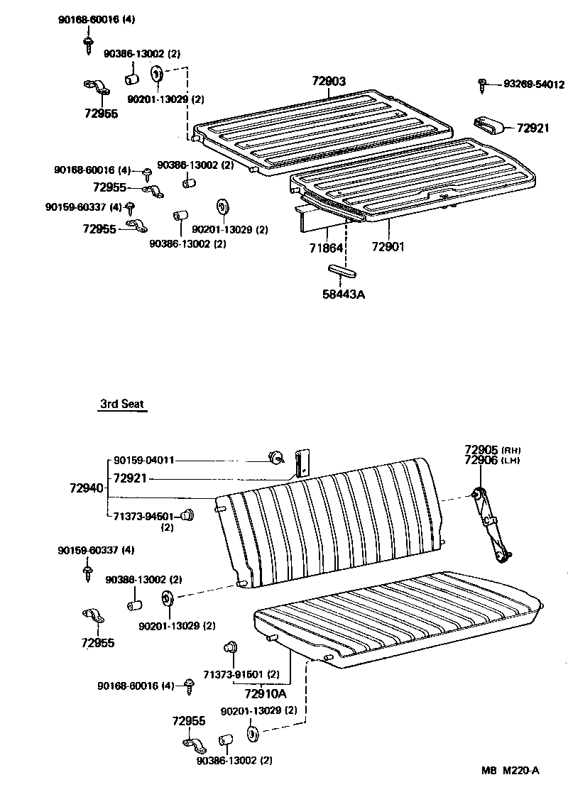  CROWN |  REAR SEAT SEAT TRACK