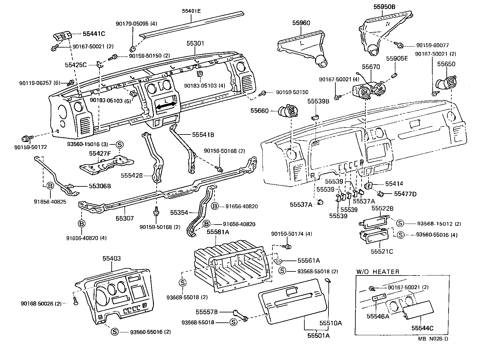  DYNA150 |  INSTRUMENT PANEL GLOVE COMPARTMENT