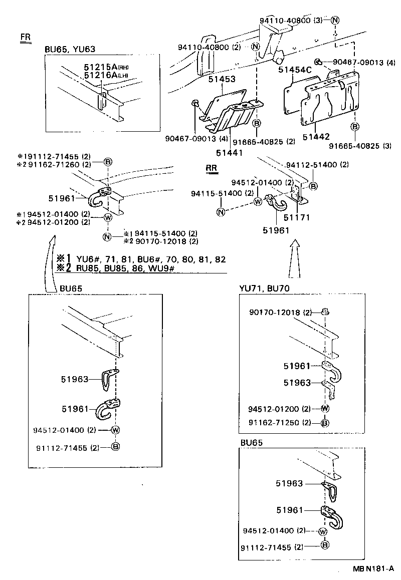  DYNA 200 |  SUSPENSION CROSSMEMBER UNDER COVER