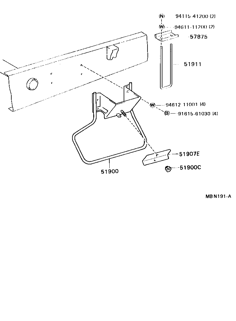  DYNA 200 |  SPARE WHEEL CARRIER