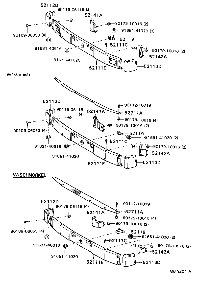  DYNA 200 |  FRONT BUMPER BUMPER STAY