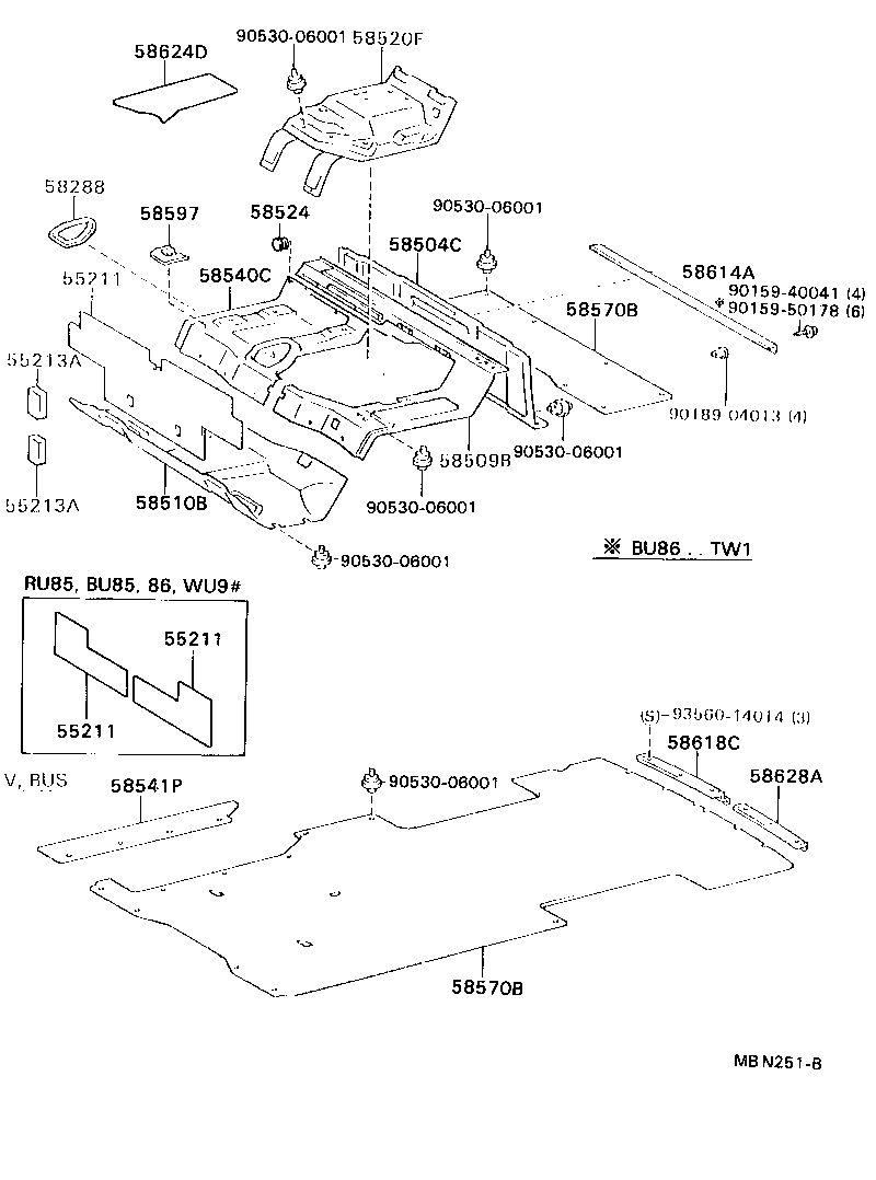  DYNA 200 |  FLOOR MAT SILENCER PAD