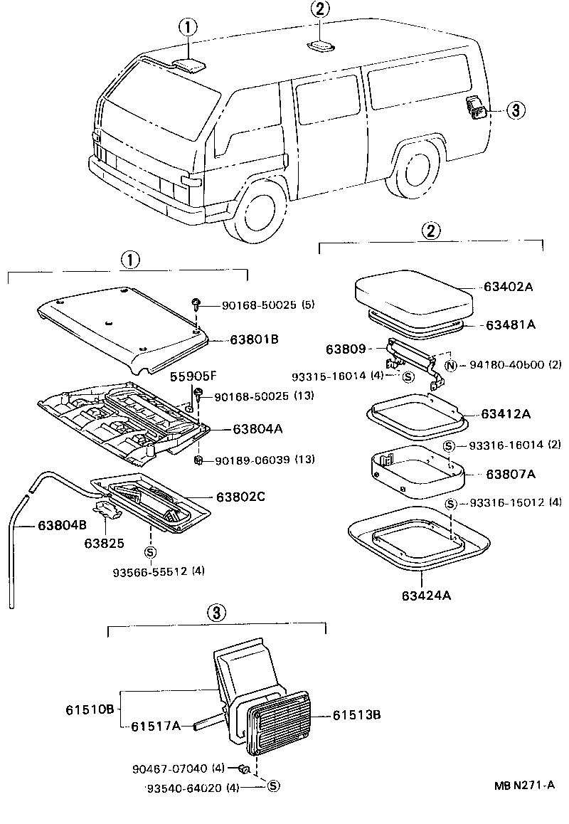  DYNA 200 |  REAR VENTILATOR ROOF VENTILATOR