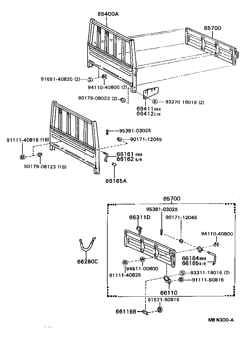  DYNA 200 |  REAR BODY GUARD FRAME TAIL GATE
