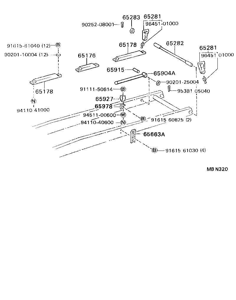  DYNA 200 |  REAR BODY SUB FRAME