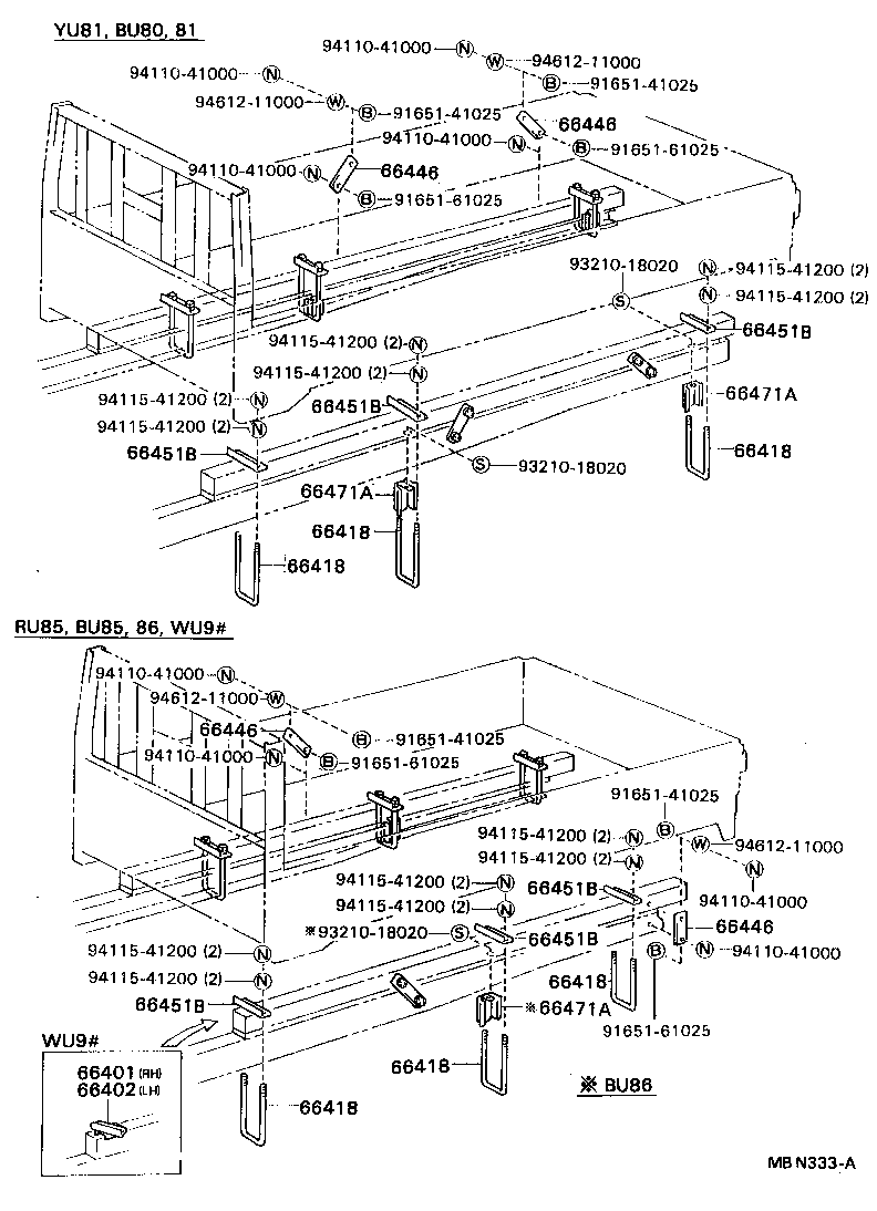  DYNA 200 |  REAR BODY MOUNTING