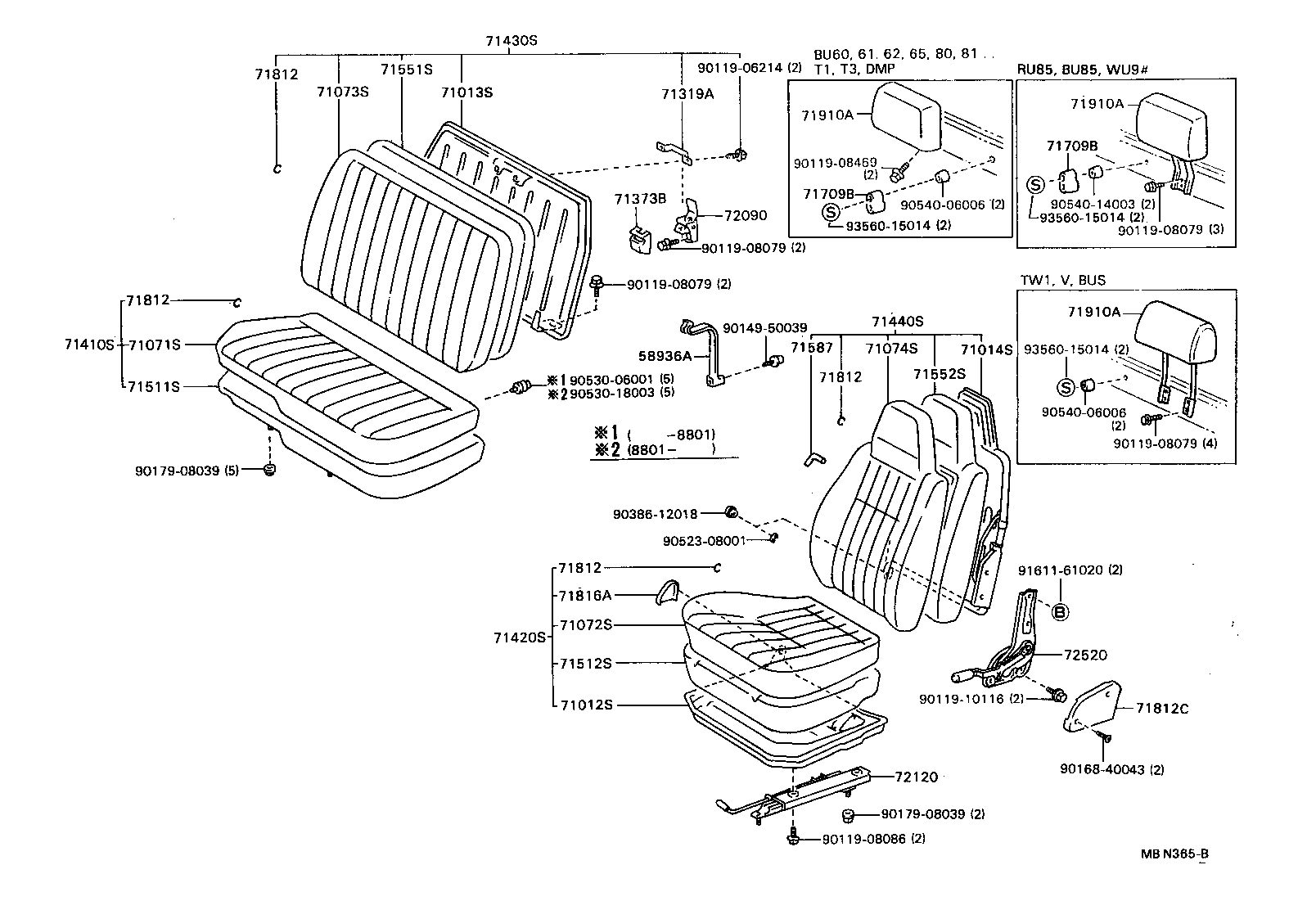  DYNA 200 |  SEAT SEAT TRACK