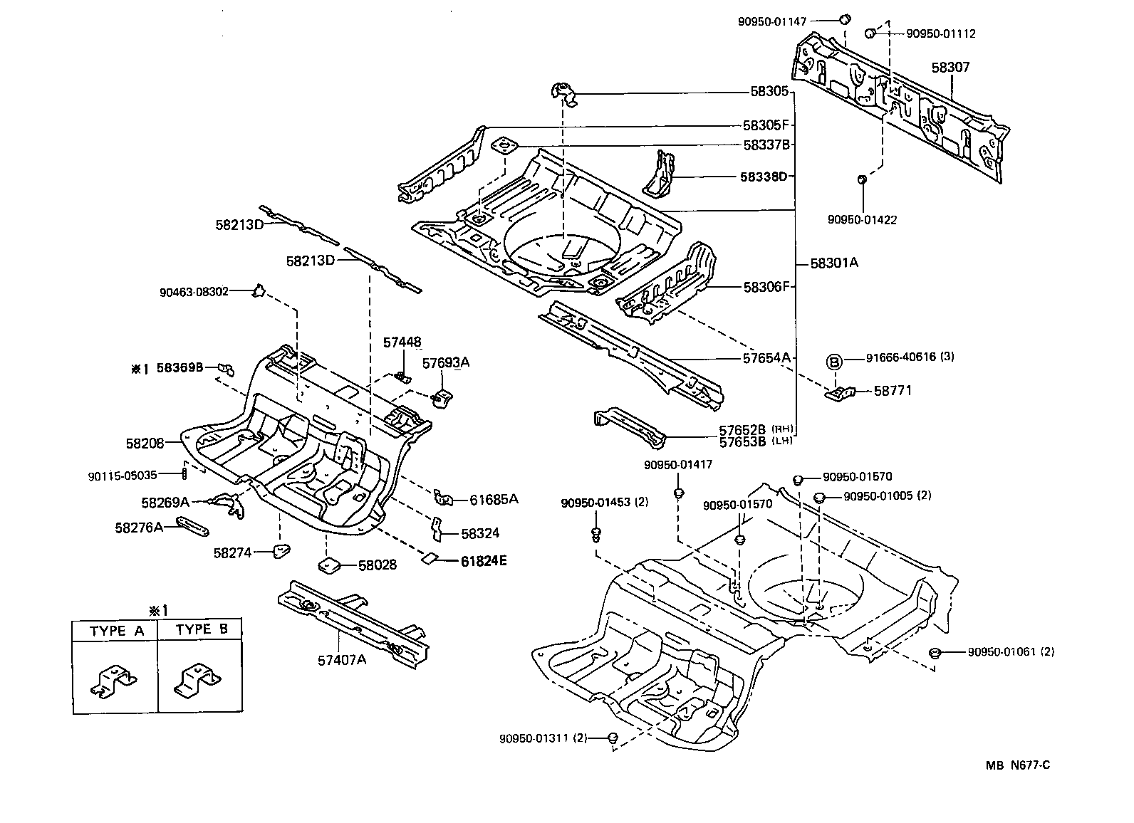  CROWN |  FLOOR PAN LOWER BACK PANEL