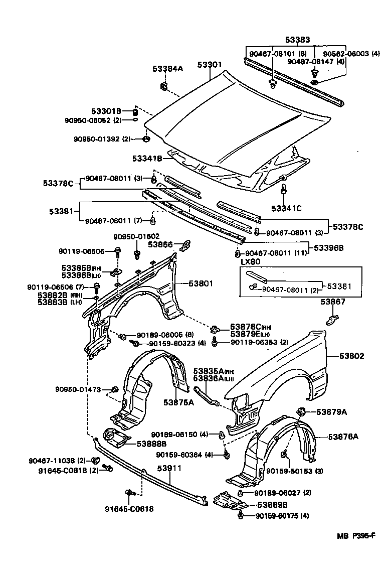  CRESSIDA |  HOOD FRONT FENDER