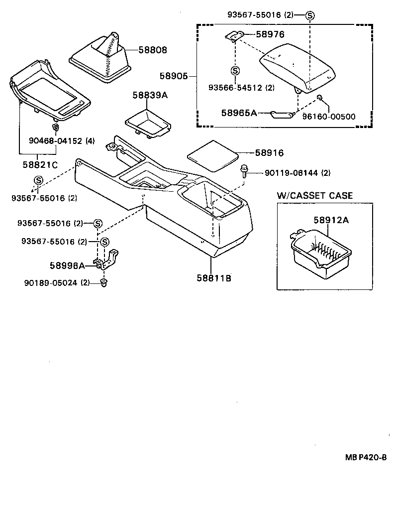  CRESSIDA |  CONSOLE BOX BRACKET