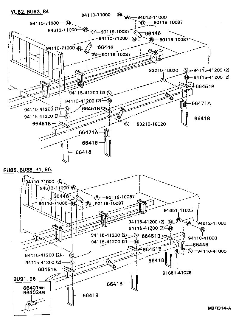  DYNA 200 |  REAR BODY MOUNTING