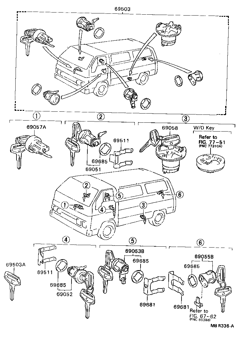  DYNA 200 |  LOCK CYLINDER SET