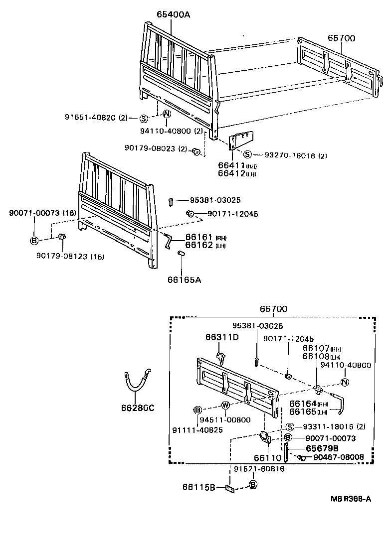  DYNA 200 |  REAR BODY GUARD FRAME TAIL GATE