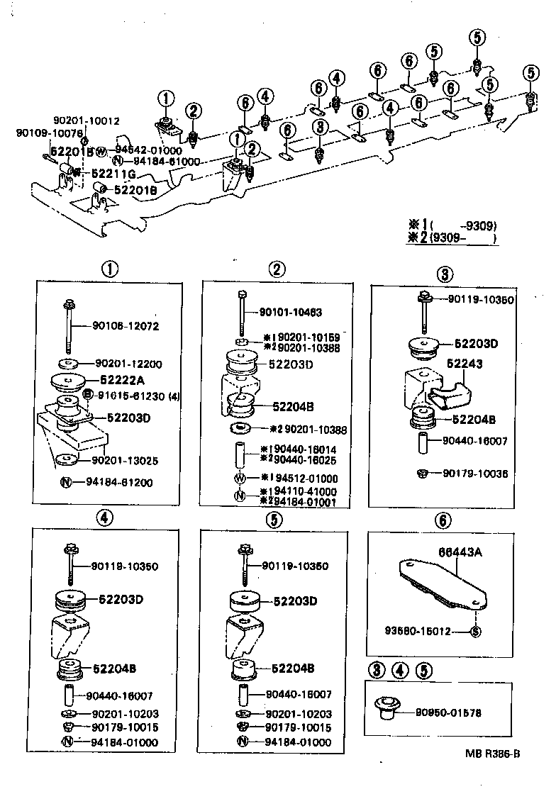  DYNA 200 |  CAB MOUNTING BODY MOUNTING