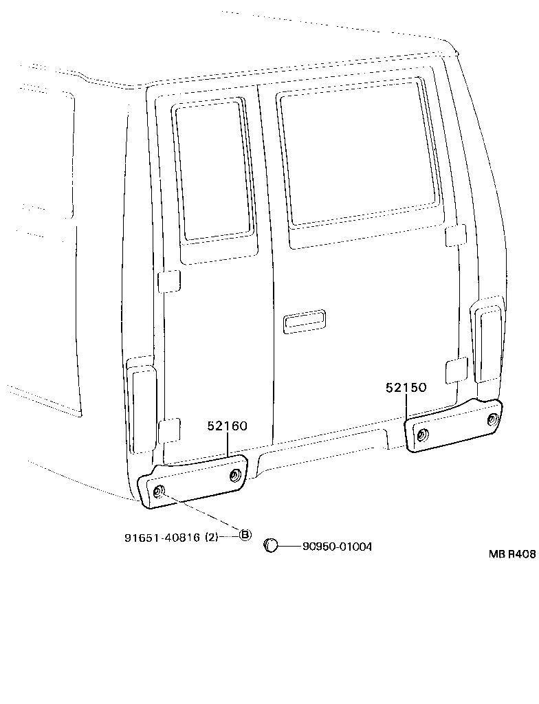  DYNA 200 |  REAR BUMPER BUMPER STAY