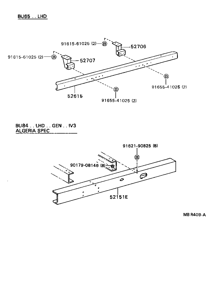  DYNA 200 |  REAR BUMPER BUMPER STAY