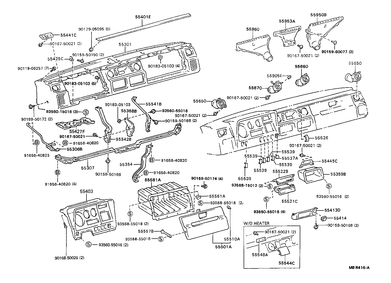  DYNA 200 |  INSTRUMENT PANEL GLOVE COMPARTMENT