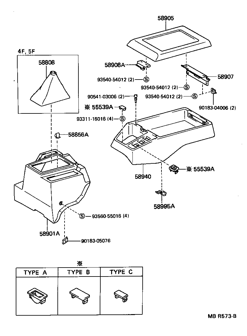  LITEACE |  CONSOLE BOX BRACKET