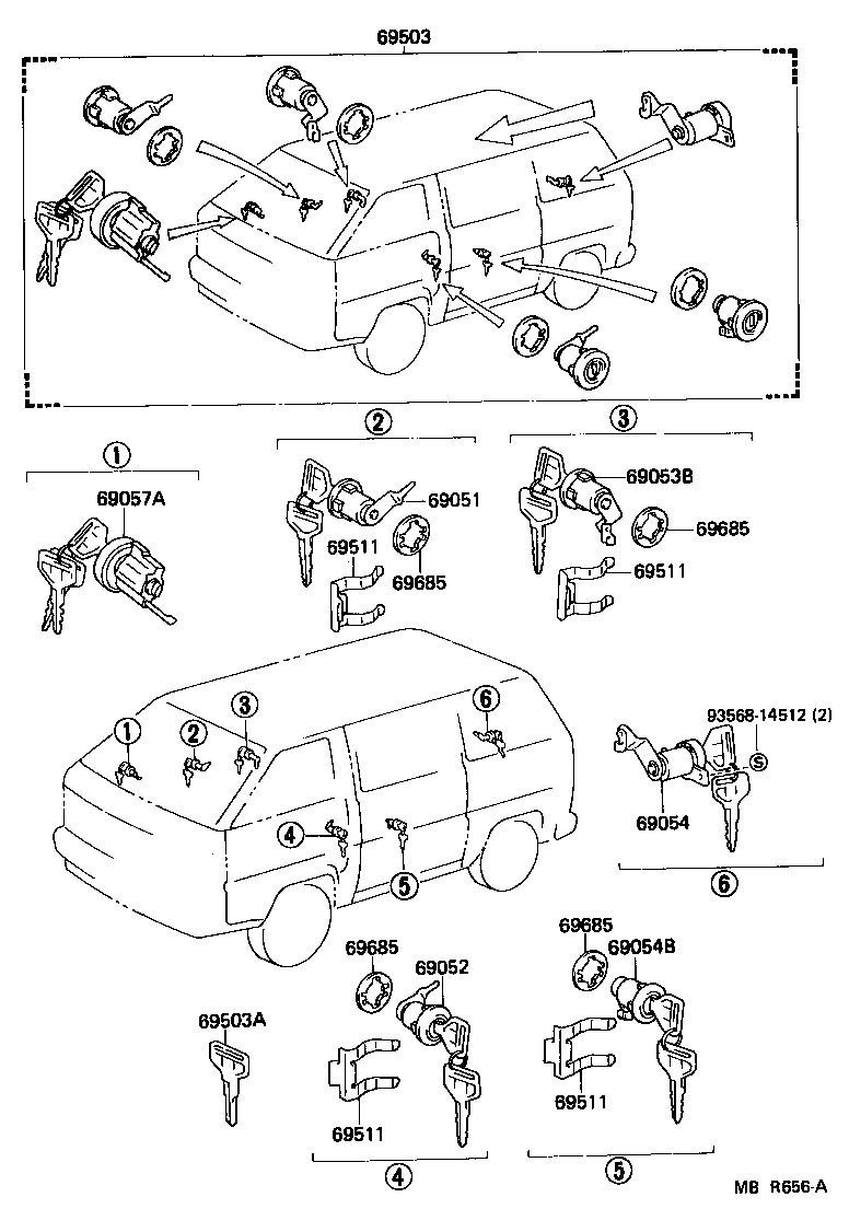  LITEACE |  LOCK CYLINDER SET