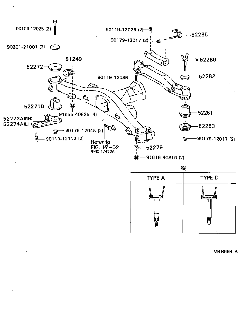  CRESSIDA WAGON |  SUSPENSION CROSSMEMBER UNDER COVER