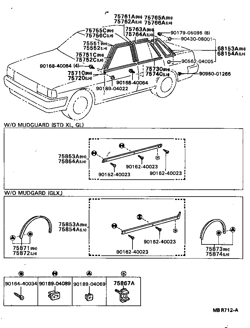  CRESSIDA WAGON |  SIDE MOULDING