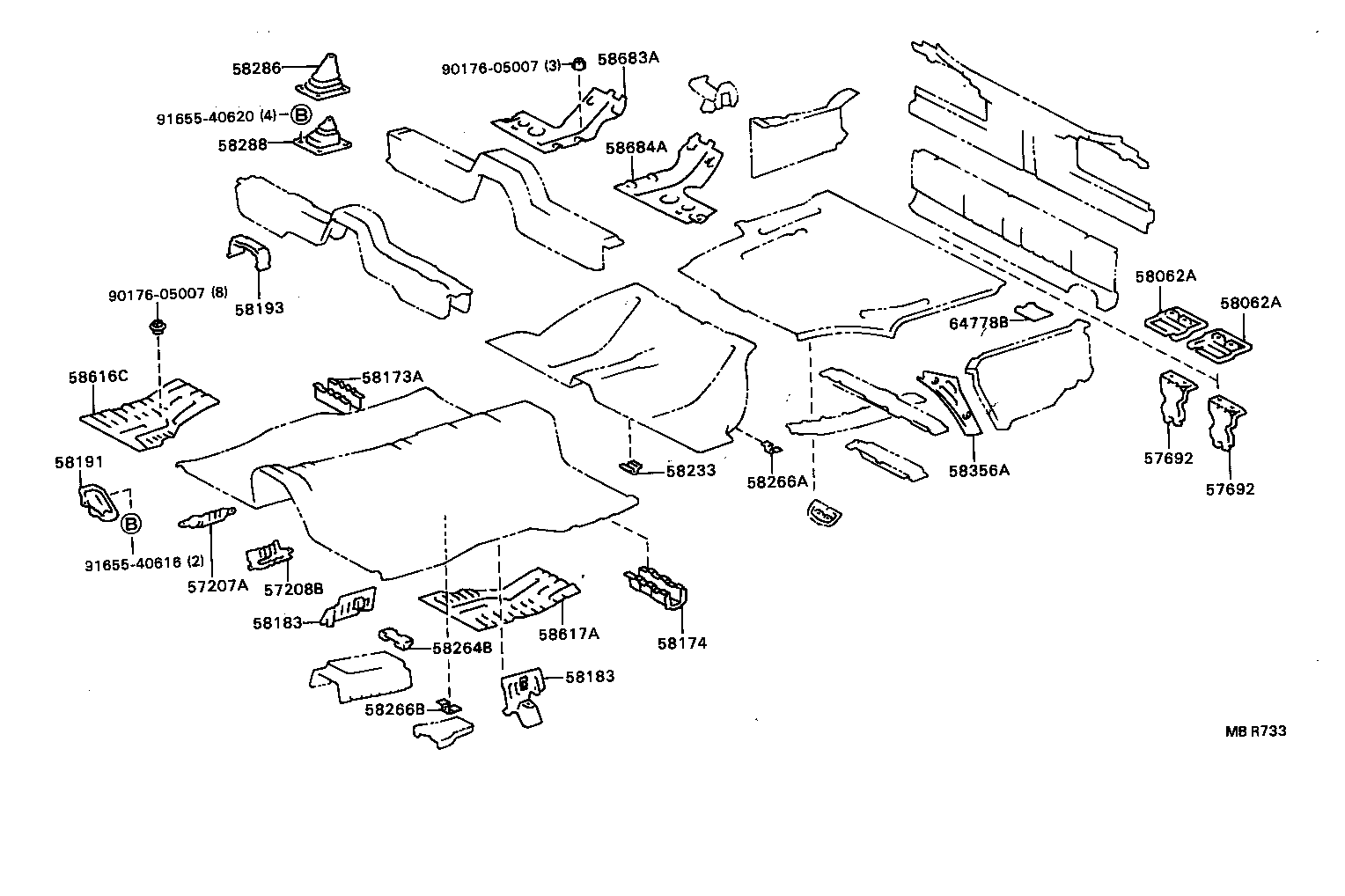  CRESSIDA WAGON |  FLOOR PAN LOWER BACK PANEL