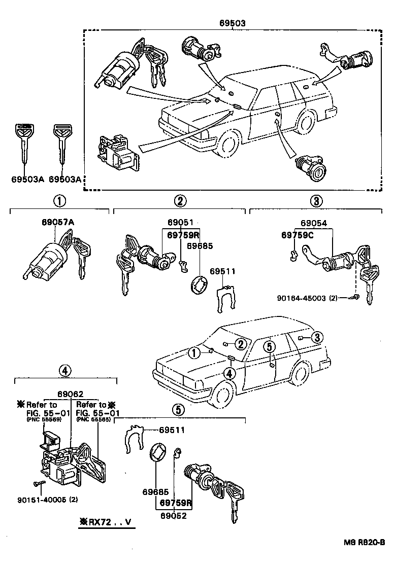 CRESSIDA WAGON |  LOCK CYLINDER SET