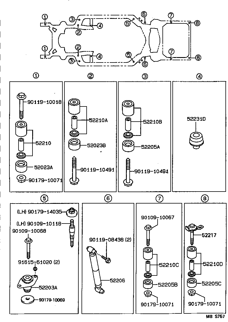  CROWN |  BODY MOUNTING
