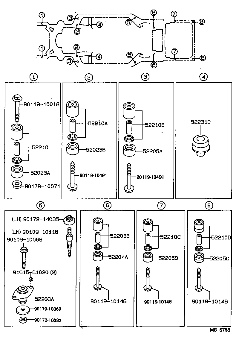  CROWN |  BODY MOUNTING