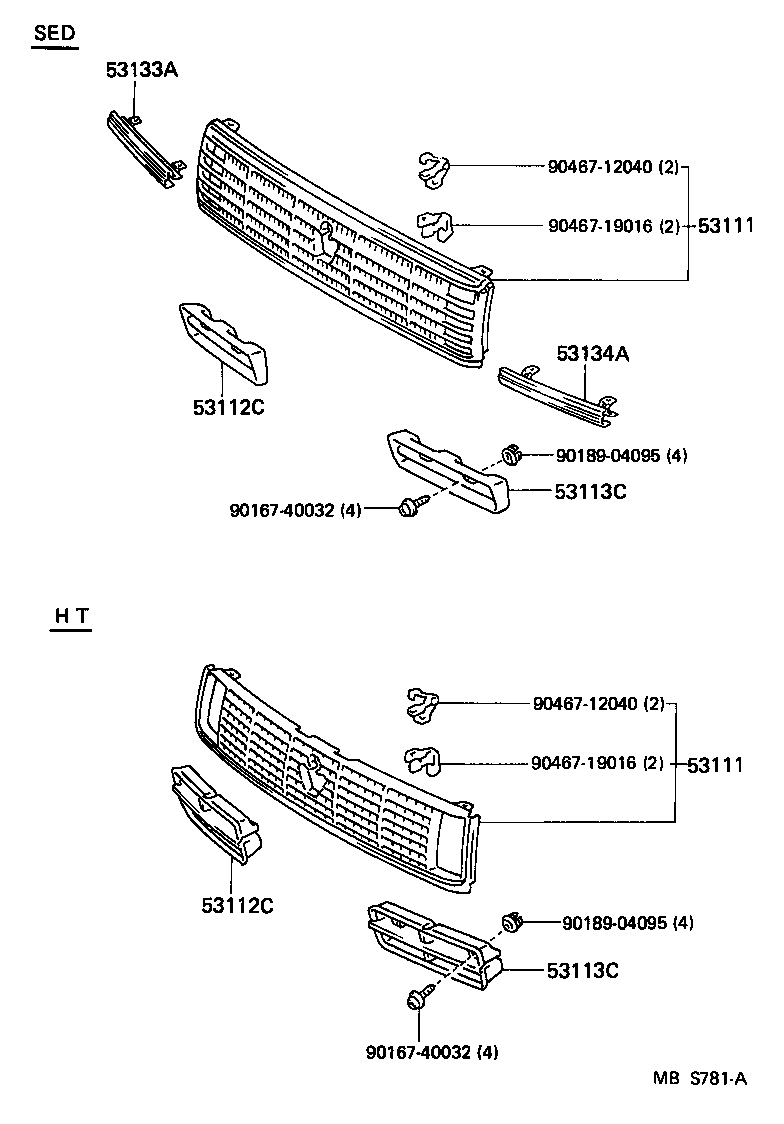  CROWN |  RADIATOR GRILLE
