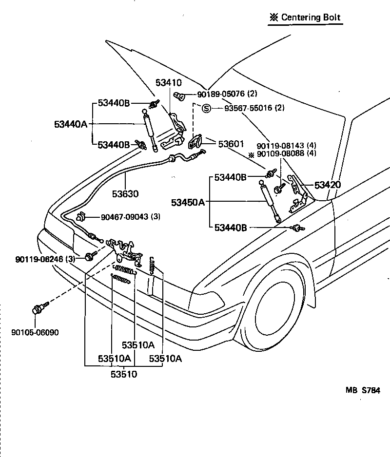  CROWN |  HOOD LOCK HINGE