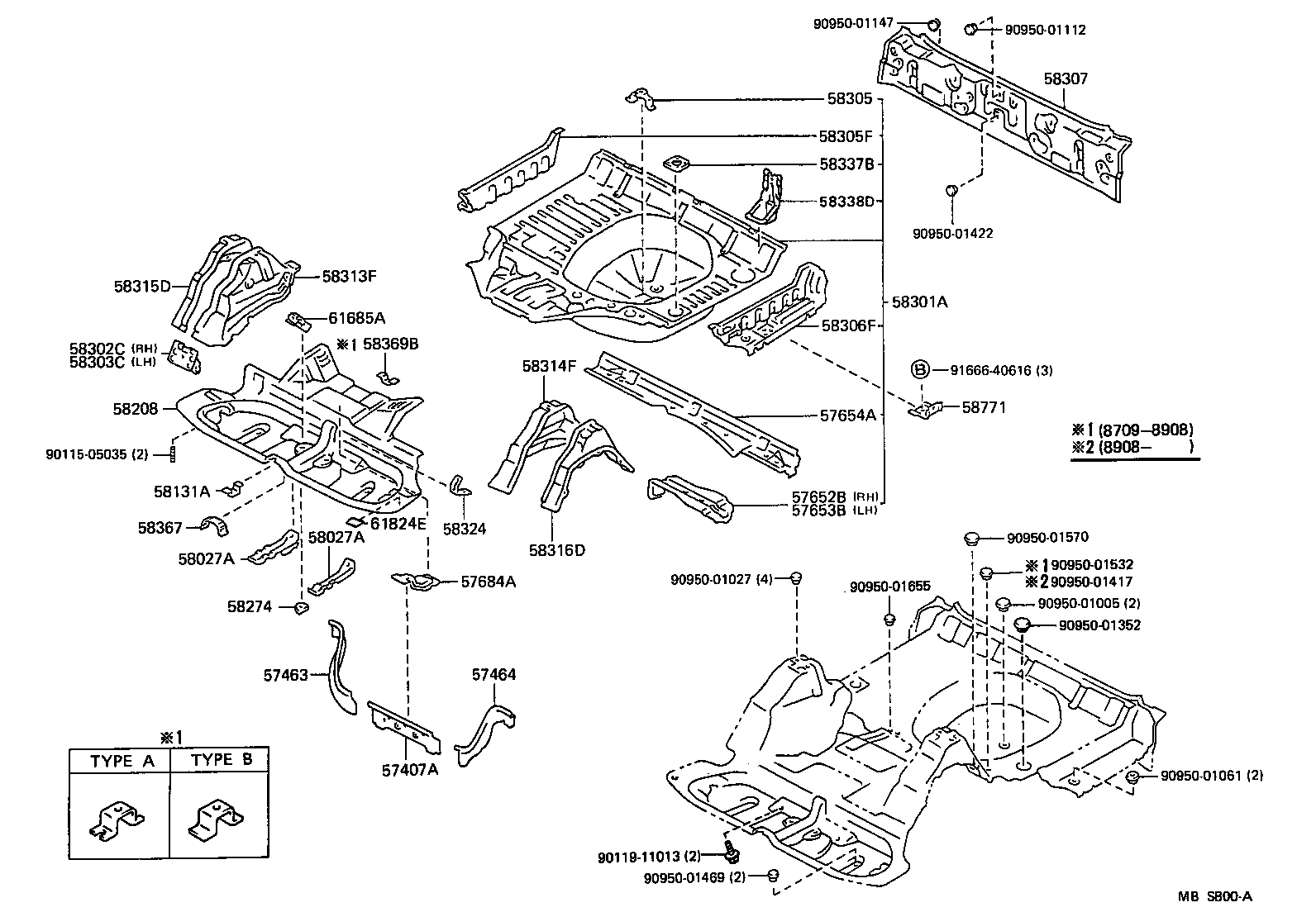  CROWN |  FLOOR PAN LOWER BACK PANEL