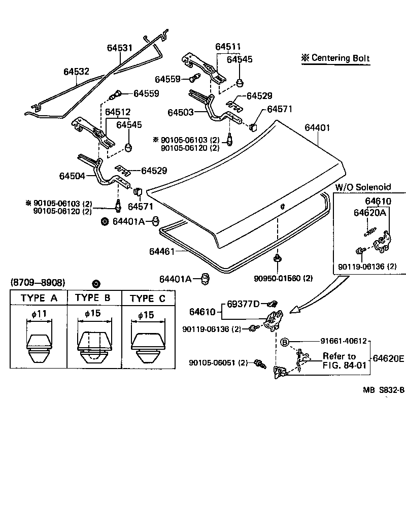  CROWN |  LUGGAGE COMPARTMENT DOOR LOCK