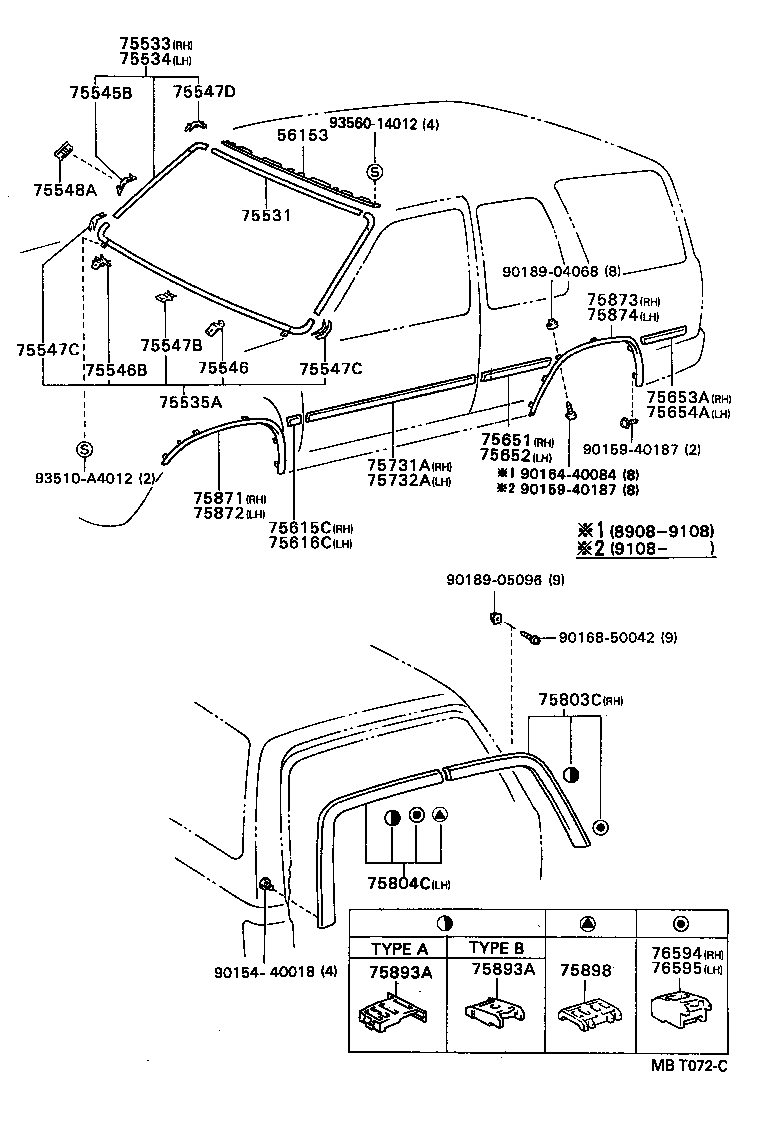  HILUX 4RUNNER 4WD |  MOULDING
